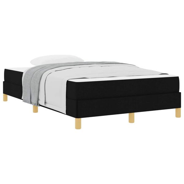 vidaXL Boxspringbed met matras Zwart 120 x 190 cm Stof