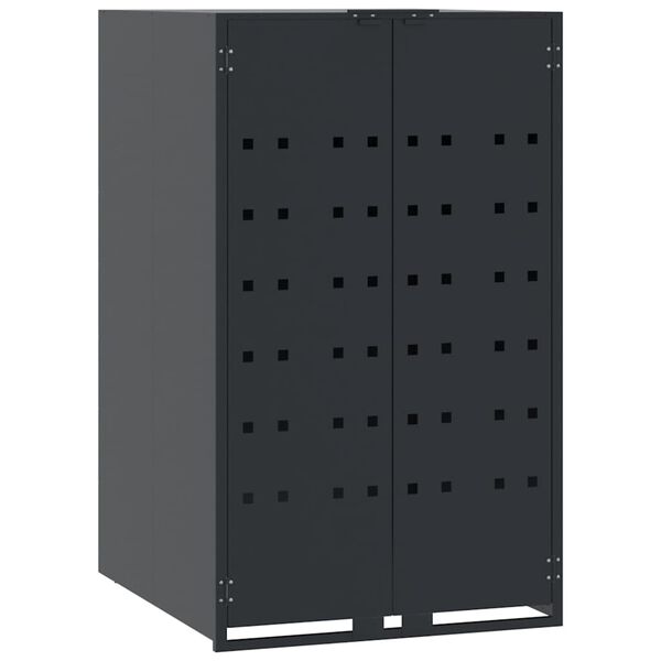 vidaXL Containerberging 4 containers 276x79x117 cm staal antraciet