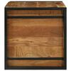 vidaXL Opbergbox met opslag Bruin en zwart 80 x 50 x 50 cm Acaciahout