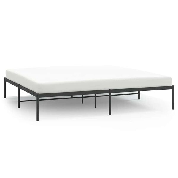 vidaXL Bedframe metaal zwart 183x213 cm