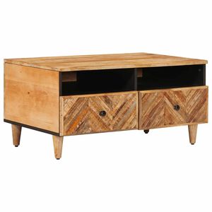 vidaXL Salontafel met lade Bruin 80 x 54 x 40 cm Massief Mango Hout