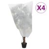 vidaXL Plantenhoezen met trekkoord 4 st 70 g/m&sup2; 0,8x1 m