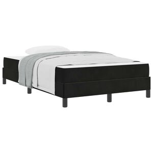 vidaXL Boxspringbed met matras Zwart 120 x 220 cm Stof
