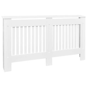 vidaXL Radiatorombouw 152 cm bewerkt hout wit