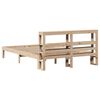 vidaXL Bedframe met hoofdbord massief grenenhout 120x200 cm