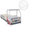 vidaXL Kinderbed politieauto met 7 Zone H3 matras 90x200 cm