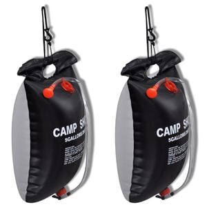 vidaXL Campingdouches 2 st solar 20 L