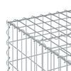 vidaXL Gabion Verhoogd Bed Zilver 100 x 100 x 40 cm