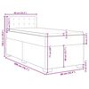 vidaXL Boxspring met matras fluweel donkergroen 90x200 cm