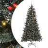 vidaXL Kunstkerstboom met 300 LED Groen 210 cm PVC en Plastic en Staal