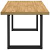 vidaXL Eettafel NOAIN U-vormige poten 160x90x75 cm massief hout