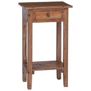 vidaXL Plantenstandaard met lade Bruin 34 x 25 x 52 cm Mahoniehout