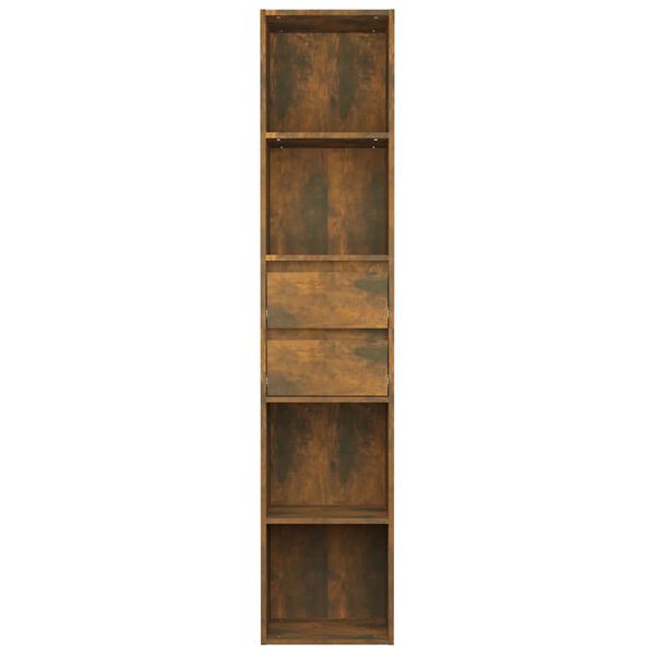 vidaXL Boekenkast 36x30x171 cm bewerkt hout gerookt eikenkleurig