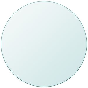 vidaXL Tafelblad van gehard glas 700 mm rond