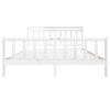 vidaXL Bedframe massief hout wit 180x200 cm