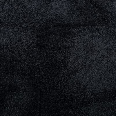 vidaXL Vloerkleed OVIEDO laagpolig 160x160 cm zwart