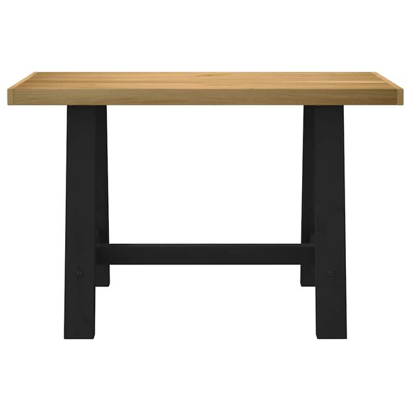 vidaXL Bureau NOAIN A-vormige poten 120x50x75 cm massief hout