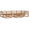 vidaXL Buiten bankenset 7 pcs Naturel Massief Acaciahout