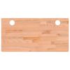 vidaXL Bureaublad 80x40x4 cm massief beukenhout