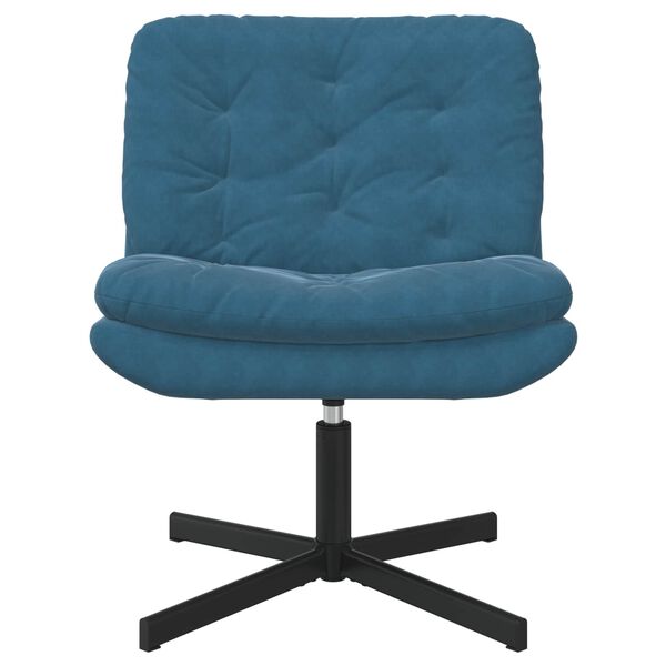 vidaXL Draaibare Relaxstoel Blauw 63 x 75 x 76 cm Fluweel