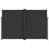 vidaXL Windscherm uittrekbaar 220x600 cm zwart
