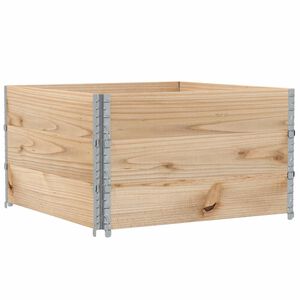 vidaXL Plantenbak 100x100 cm massief grenenhout
