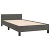 vidaXL Bedframe zonder matras 80x200 cm fluweel donkergrijs