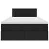 vidaXL Opbergbed met matras met matras Zwart 120 x 200 cm Bewerkt hout