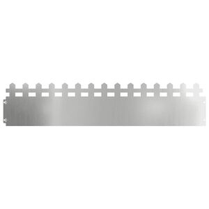vidaXL Gazonranden 10 st 103 x 0,05 x 22 cm Gegalvaniseerd staal