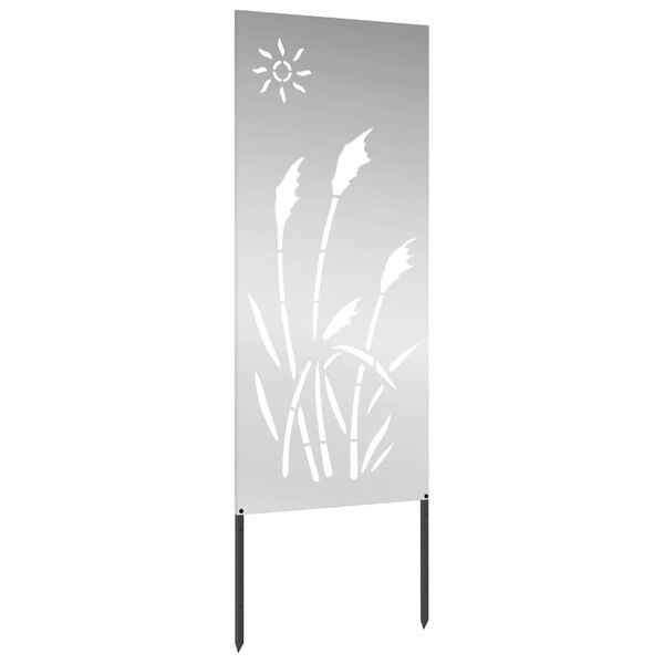 vidaXL Tuin Privacy Screen Zilver 50 x 140 cm Gegalvaniseerd staal