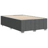 vidaXL Bedframe zonder matras 120x200 cm stof donkergrijs