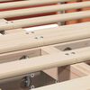 vidaXL Bedframe Wasbruin 120 x 190 cm Massief grenenhout