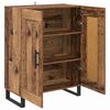 vidaXL Dressoir Oud Hout 69,5 x 34 x 90 cm Gemonteerd hout en ijzer