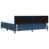 vidaXL Boxspring bed met matras met LED Blauw 200 x 200 cm Stof