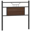 vidaXL Hoofdbord 75 cm bewerkt hout en staal bruin eikenkleurig