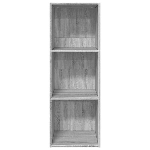 vidaXL Boekenkast 40x30x114 cm bewerkt hout grijs sonoma eikenkleurig