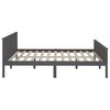 vidaXL Bedframe massief grenenhout grijs 180x200 cm