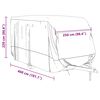 vidaXL Caravanhoes 460x250x220 cm vliesvlies grijs