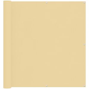 vidaXL Balkon Scherm Zand 110 x 300 cm Oxford Stof