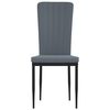 vidaXL Eetkamerstoelen 2 st fluweel donkergrijs