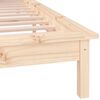 vidaXL Bedframe LED massief hout 180x200 cm