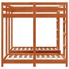 vidaXL Drie-hoog Bunk Bed Frame Wasbruin 140 x 200 cm
