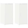 vidaXL Schoenenkasten 2 st 32x35x70 cm bewerkt hout wit