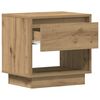 vidaXL Nachtkastje met lade Artisan Eiken 45 x 34 x 44 cm Bewerkt hout
