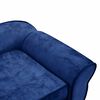 vidaXL Hondenbank 72x45x30 cm pluche blauw