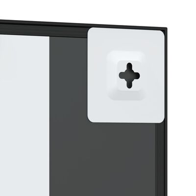 vidaXL Wandspiegel vierkant 30x30 cm ijzer zwart