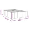 vidaXL Bedframe zonder matras stof taupe 140x200 cm