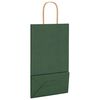 vidaXL Papieren zakken 250 st met hengsels 21x11x36 cm groen