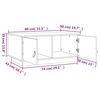 vidaXL Salontafel 80x50x35 cm massief grenenhout