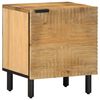 vidaXL Nachtkastje 40x33x46 cm massief mangohout bruin